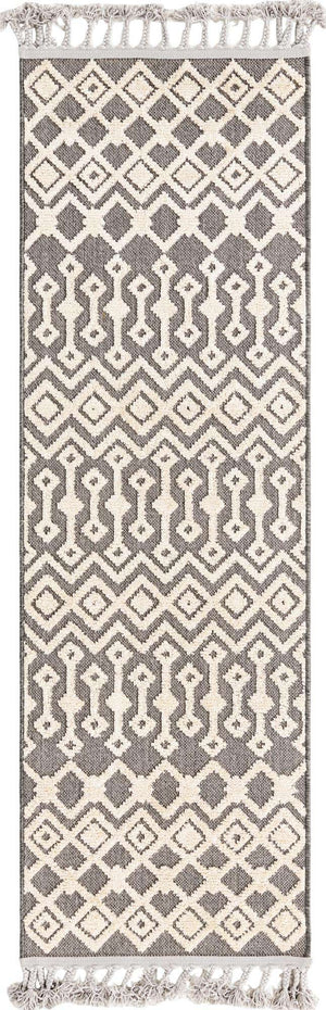 Charcoal 2' x 6' Arlo Runner Area Rug 100% Polypropylene With Cotton Backing Easy Clean Indoor Living Room Bedroom Dining Office Carpet for Sale at Rug Engine