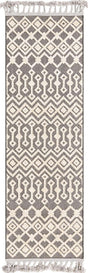 Charcoal 2' x 6' Arlo Runner Area Rug 100% Polypropylene With Cotton Backing Easy Clean Indoor Living Room Bedroom Dining Office Carpet for Sale at Rug Engine
