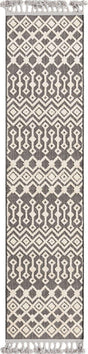Charcoal 2' x 8' Arlo Runner Area Rug 100% Polypropylene With Cotton Backing Easy Clean Indoor Living Room Bedroom Dining Office Carpet for Sale at Rug Engine