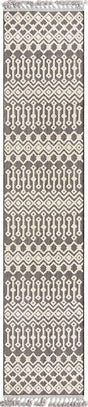 Charcoal 2' 7 x 12' Arlo Runner Area Rug 100% Polypropylene With Cotton Backing Easy Clean Indoor Living Room Bedroom Dining Office Carpet for Sale at Rug Engine