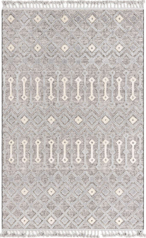 Gray 6' x 9' Arlo Rectangle Area Rug 100% Polypropylene With Cotton Backing Easy Clean Indoor Living Room Bedroom Dining Office Carpet for Sale at Rug Engine