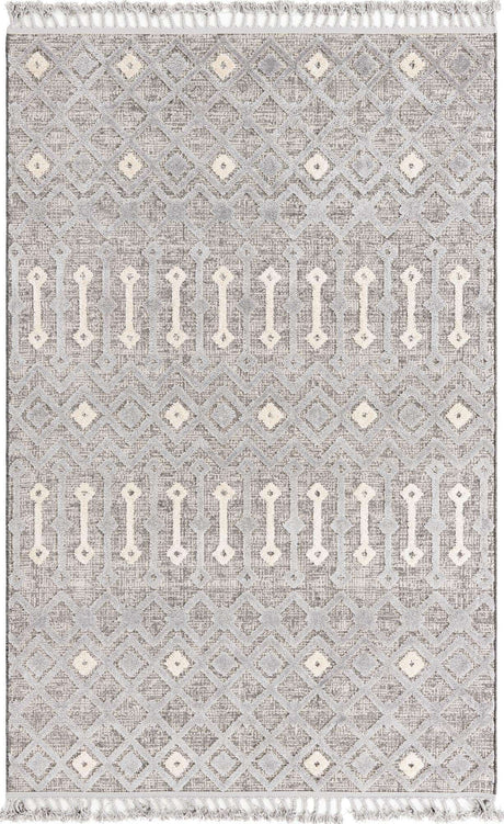 Gray 6' x 9' Arlo Rectangle Area Rug 100% Polypropylene With Cotton Backing Easy Clean Indoor Living Room Bedroom Dining Office Carpet for Sale at Rug Engine