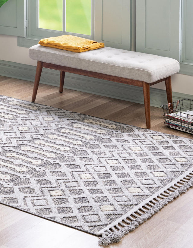 Gray 9' 10 x 14' Arlo Rectangle Area Rug 100% Polypropylene With Cotton Backing Easy Clean Indoor Living Room Bedroom Dining Office Carpet for Sale at Rug Engine