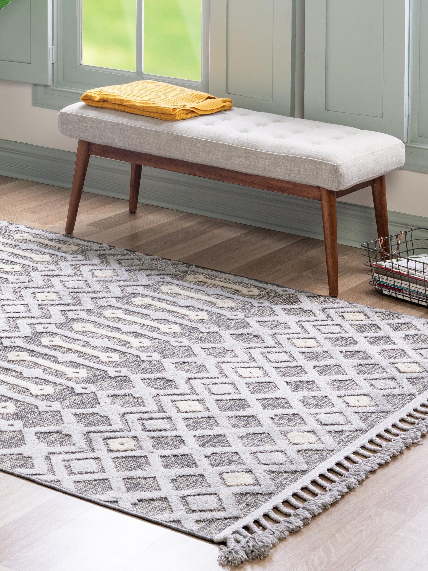 Gray 9' x 12' Arlo Rectangle Area Rug 100% Polypropylene With Cotton Backing Easy Clean Indoor Living Room Bedroom Dining Office Carpet for Sale at Rug Engine