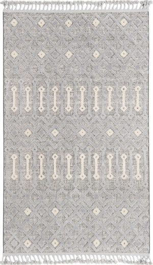 Gray 5' 3 x 8' Arlo Rectangle Area Rug 100% Polypropylene With Cotton Backing Easy Clean Indoor Living Room Bedroom Dining Office Carpet for Sale at Rug Engine