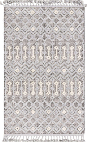 Gray 4' x 6' Arlo Rectangle Area Rug 100% Polypropylene With Cotton Backing Easy Clean Indoor Living Room Bedroom Dining Office Carpet for Sale at Rug Engine