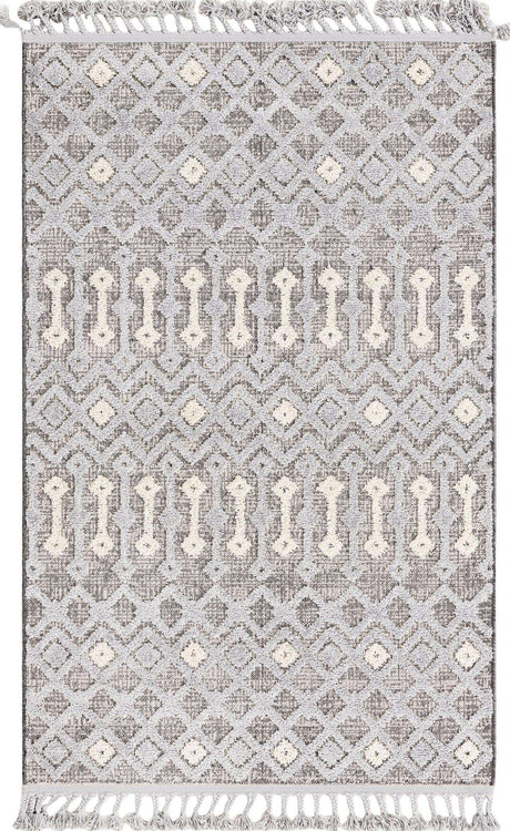 Gray 4' x 6' Arlo Rectangle Area Rug 100% Polypropylene With Cotton Backing Easy Clean Indoor Living Room Bedroom Dining Office Carpet for Sale at Rug Engine