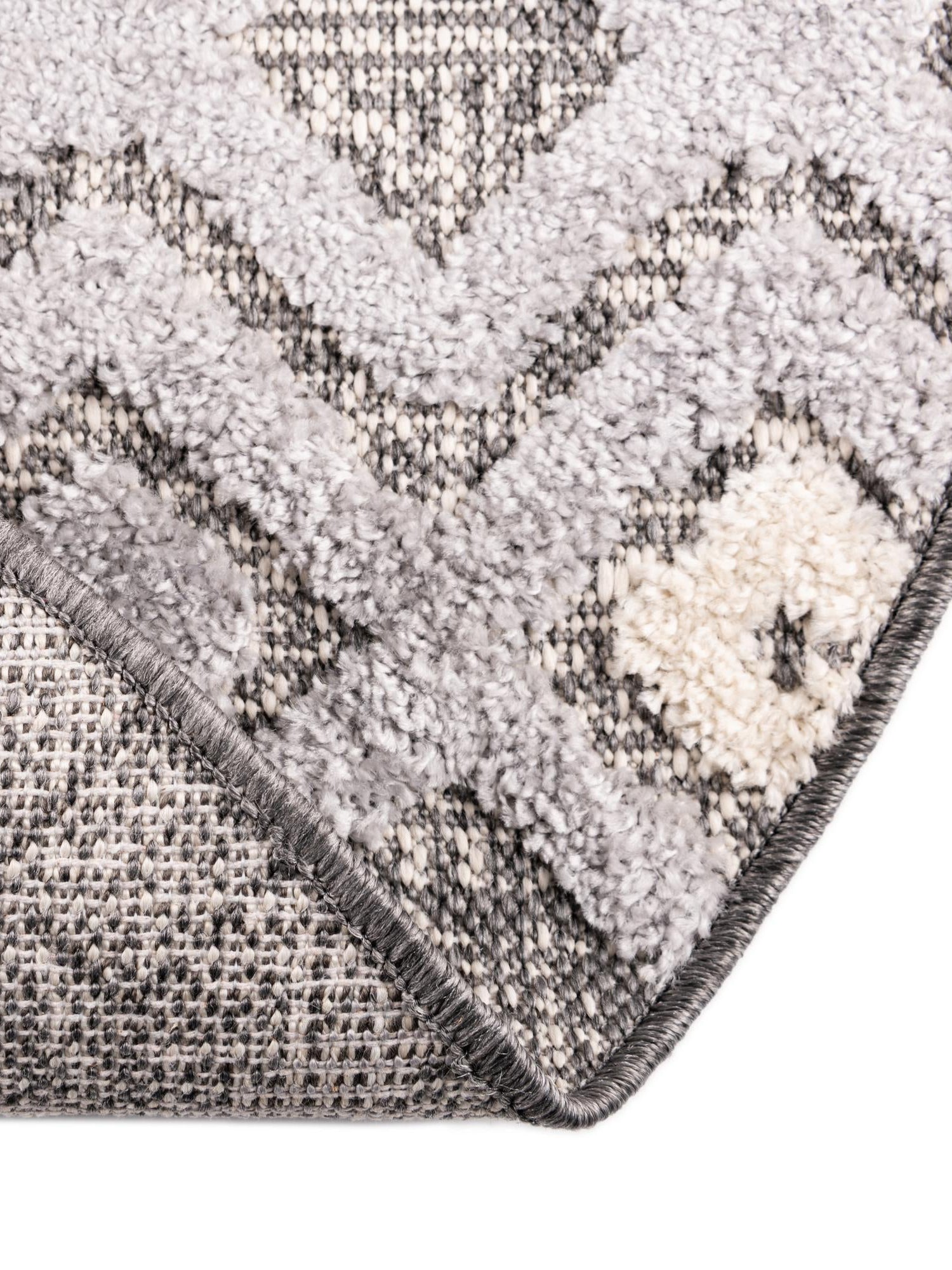 Gray 7' x 7' Arlo Round Area Rug 100% Polypropylene With Cotton Backing Easy Clean Indoor Living Room Bedroom Dining Office Carpet for Sale at Rug Engine