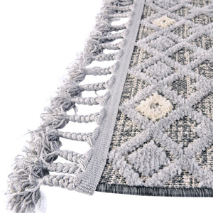 Gray 9' 10 x 9' 10 Arlo Square Area Rug 100% Polypropylene With Cotton Backing Easy Clean Indoor Living Room Bedroom Dining Office Carpet for Sale at Rug Engine
