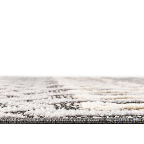 Gray 4' x 6' Arlo Oval Area Rug 100% Polypropylene With Cotton Backing Easy Clean Indoor Living Room Bedroom Dining Office Carpet for Sale at Rug Engine