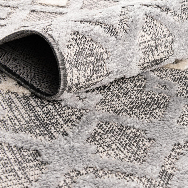 Gray 7' 10 x 10' Arlo Oval Area Rug 100% Polypropylene With Cotton Backing Easy Clean Indoor Living Room Bedroom Dining Office Carpet for Sale at Rug Engine