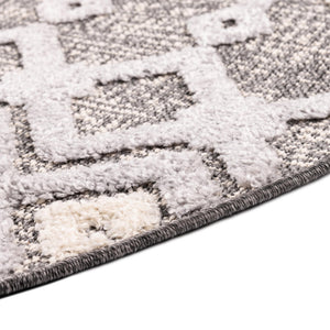 Gray 5' 3 x 8' Arlo Oval Area Rug 100% Polypropylene With Cotton Backing Easy Clean Indoor Living Room Bedroom Dining Office Carpet for Sale at Rug Engine