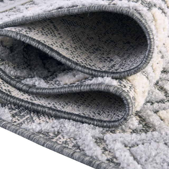 Gray 2' 7 x 12' Arlo Runner Area Rug 100% Polypropylene With Cotton Backing Easy Clean Indoor Living Room Bedroom Dining Office Carpet for Sale at Rug Engine
