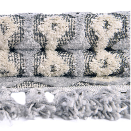 Gray 2' 7 x 12' Arlo Runner Area Rug 100% Polypropylene With Cotton Backing Easy Clean Indoor Living Room Bedroom Dining Office Carpet for Sale at Rug Engine