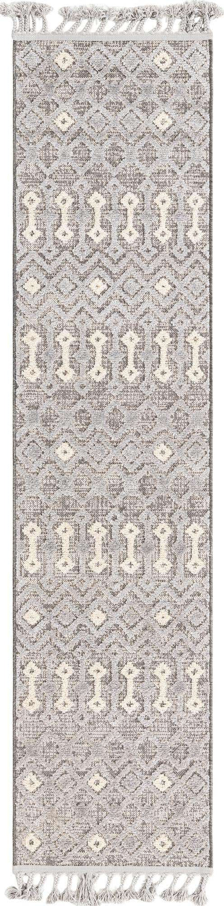 Gray 2' x 8' Arlo Runner Area Rug 100% Polypropylene With Cotton Backing Easy Clean Indoor Living Room Bedroom Dining Office Carpet for Sale at Rug Engine