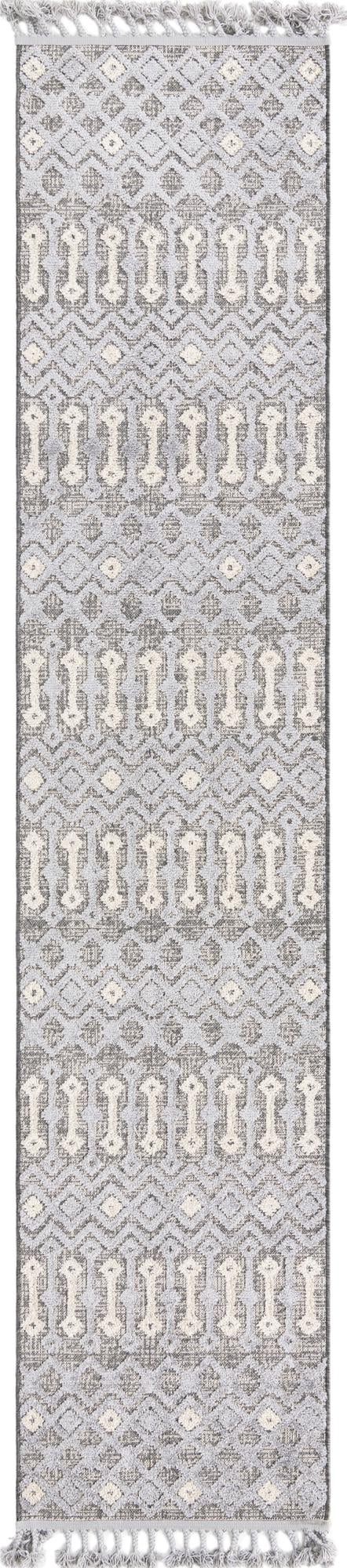 Gray 2' 7 x 12' Arlo Runner Area Rug 100% Polypropylene With Cotton Backing Easy Clean Indoor Living Room Bedroom Dining Office Carpet for Sale at Rug Engine
