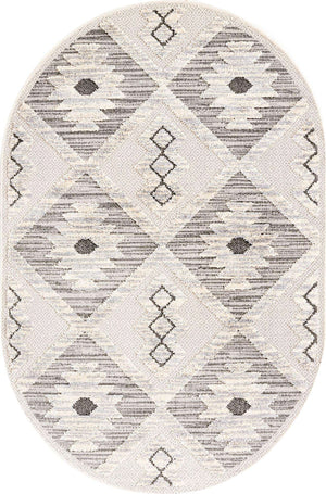 Sandy Beige 4' x 6' Arlo Oval Area Rug 100% Polypropylene With Cotton Backing Easy Clean Indoor Living Room Bedroom Dining Office Carpet for Sale at Rug Engine