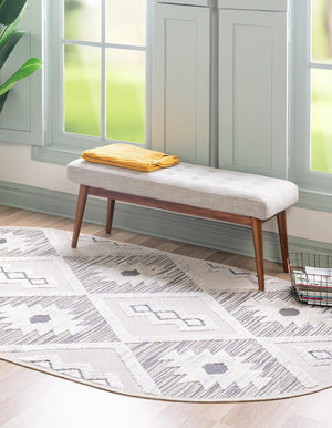 Sandy Beige 5' 3 x 8' Arlo Oval Area Rug 100% Polypropylene With Cotton Backing Easy Clean Indoor Living Room Bedroom Dining Office Carpet for Sale at Rug Engine