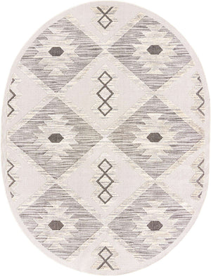 Sandy Beige 7' 10 x 10' Arlo Oval Area Rug 100% Polypropylene With Cotton Backing Easy Clean Indoor Living Room Bedroom Dining Office Carpet for Sale at Rug Engine