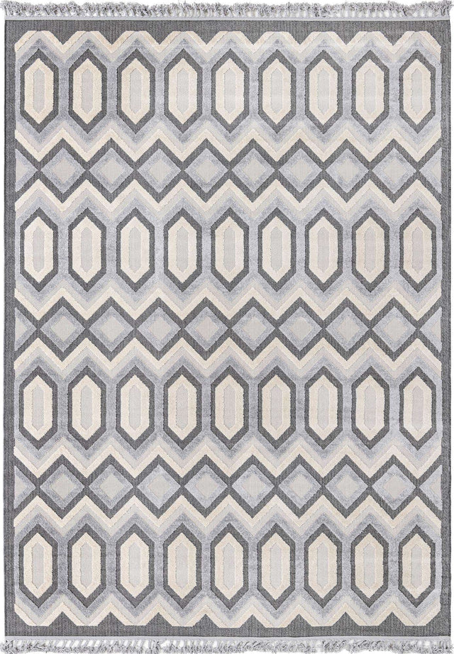 Charcoal 9' x 12' Arlo Rectangle Area Rug 100% Polypropylene With Cotton Backing Easy Clean Indoor Living Room Bedroom Dining Office Carpet for Sale at Rug Engine