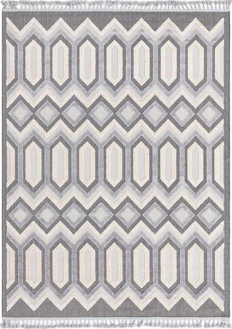 Charcoal 7' 10 x 10' Arlo Rectangle Area Rug 100% Polypropylene With Cotton Backing Easy Clean Indoor Living Room Bedroom Dining Office Carpet for Sale at Rug Engine