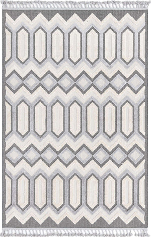 Charcoal 6' x 9' Arlo Rectangle Area Rug 100% Polypropylene With Cotton Backing Easy Clean Indoor Living Room Bedroom Dining Office Carpet for Sale at Rug Engine