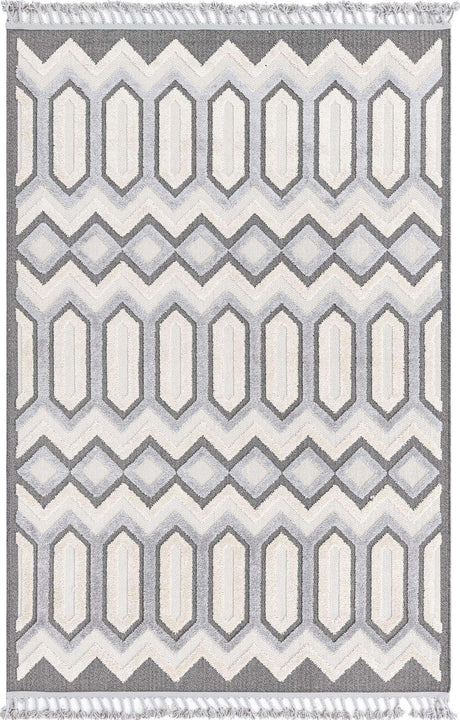 Charcoal 6' x 9' Arlo Rectangle Area Rug 100% Polypropylene With Cotton Backing Easy Clean Indoor Living Room Bedroom Dining Office Carpet for Sale at Rug Engine