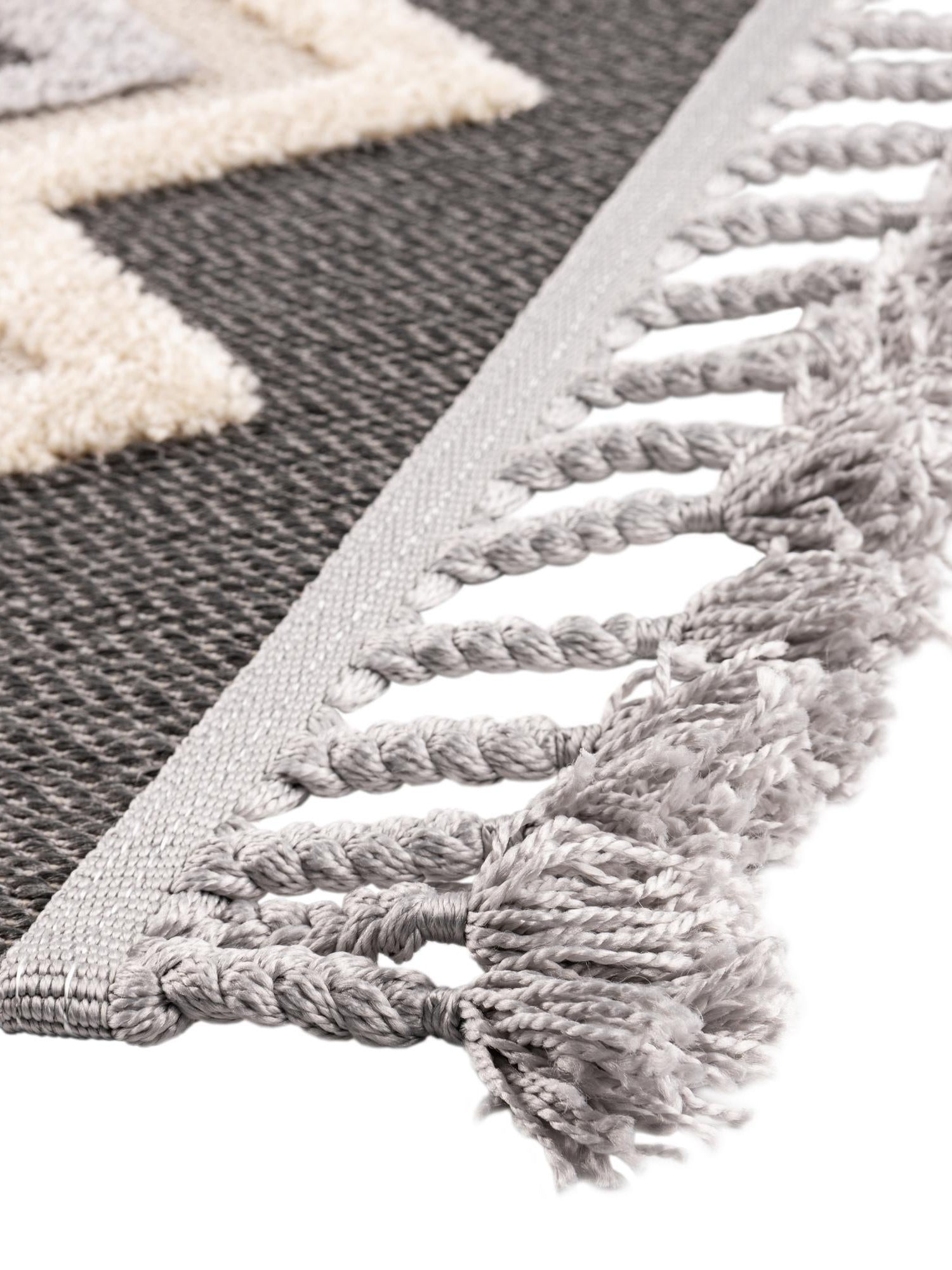 Charcoal 9' x 12' Arlo Rectangle Area Rug 100% Polypropylene With Cotton Backing Easy Clean Indoor Living Room Bedroom Dining Office Carpet for Sale at Rug Engine