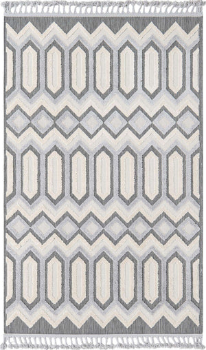 Charcoal 5' 3 x 8' Arlo Rectangle Area Rug 100% Polypropylene With Cotton Backing Easy Clean Indoor Living Room Bedroom Dining Office Carpet for Sale at Rug Engine