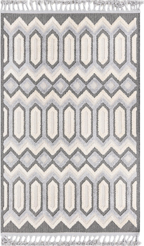 Charcoal 4' x 6' Arlo Rectangle Area Rug 100% Polypropylene With Cotton Backing Easy Clean Indoor Living Room Bedroom Dining Office Carpet for Sale at Rug Engine