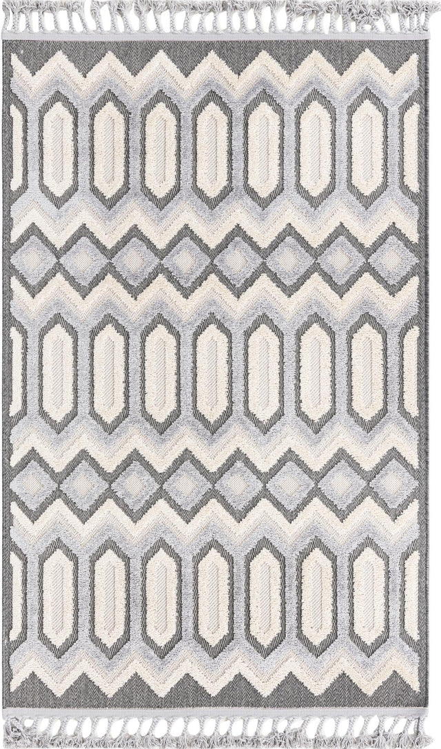 Charcoal 4' x 6' Arlo Rectangle Area Rug 100% Polypropylene With Cotton Backing Easy Clean Indoor Living Room Bedroom Dining Office Carpet for Sale at Rug Engine
