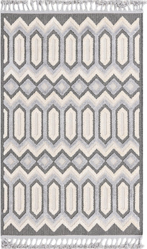 Charcoal 4' x 6' Arlo Rectangle Area Rug 100% Polypropylene With Cotton Backing Easy Clean Indoor Living Room Bedroom Dining Office Carpet for Sale at Rug Engine