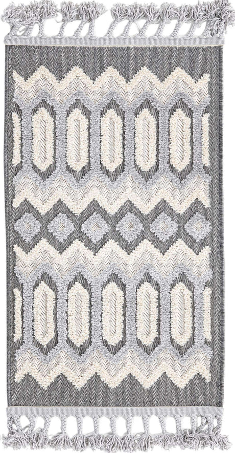 Charcoal 2' x 3' Arlo Rectangle Area Rug 100% Polypropylene With Cotton Backing Easy Clean Indoor Living Room Bedroom Dining Office Carpet for Sale at Rug Engine