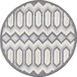 Charcoal 3' 3 x 3' 3 Arlo Round Area Rug 100% Polypropylene With Cotton Backing Easy Clean Indoor Living Room Bedroom Dining Office Carpet for Sale at Rug Engine