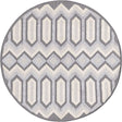 Charcoal 5' 3 x 5' 3 Arlo Round Area Rug 100% Polypropylene With Cotton Backing Easy Clean Indoor Living Room Bedroom Dining Office Carpet for Sale at Rug Engine