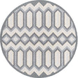 Charcoal 7' x 7' Arlo Round Area Rug 100% Polypropylene With Cotton Backing Easy Clean Indoor Living Room Bedroom Dining Office Carpet for Sale at Rug Engine