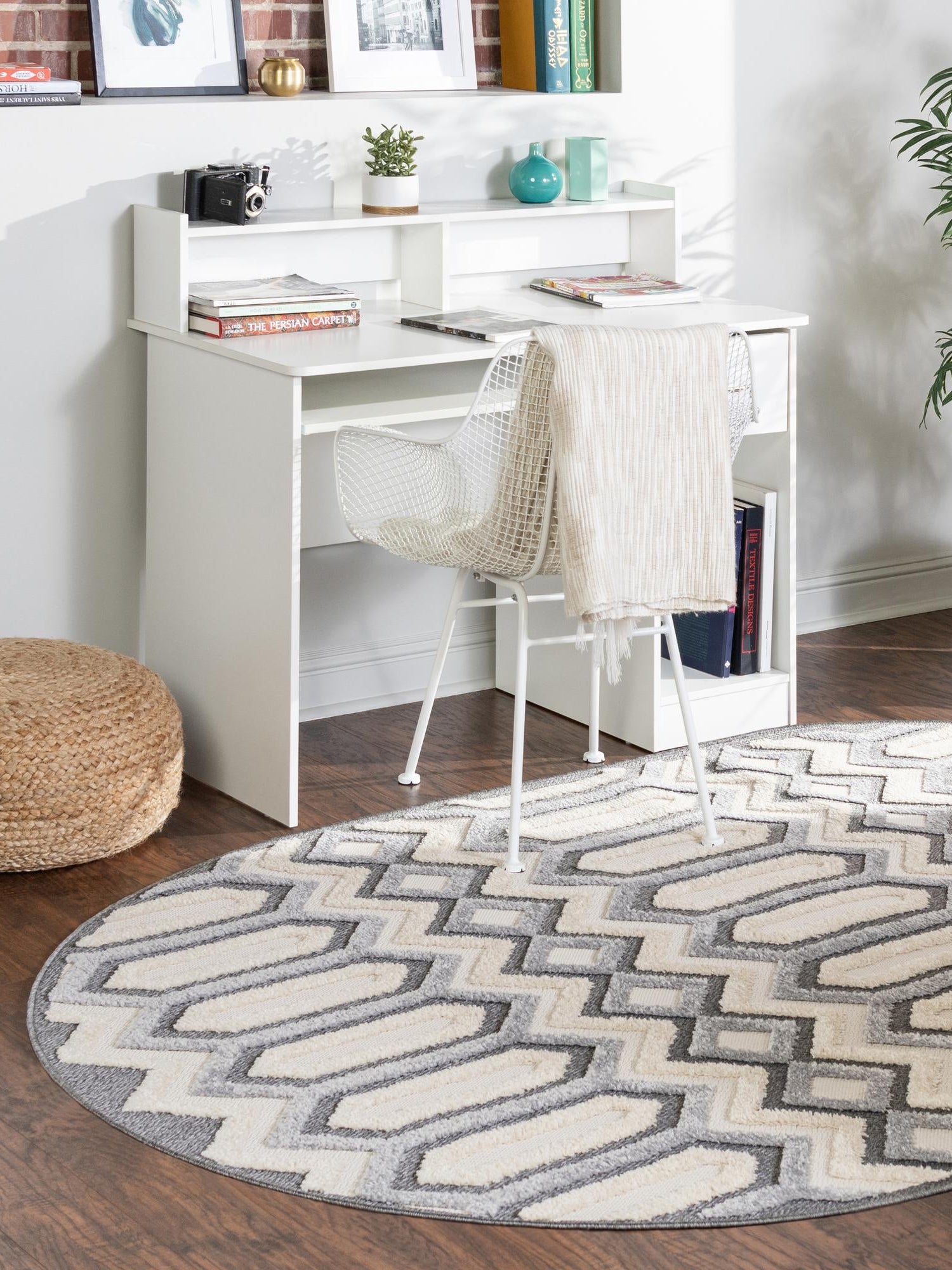 Charcoal 4' x 6' Arlo Oval Area Rug 100% Polypropylene With Cotton Backing Easy Clean Indoor Living Room Bedroom Dining Office Carpet for Sale at Rug Engine