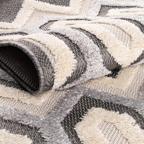 Charcoal 7' 10 x 10' Arlo Oval Area Rug 100% Polypropylene With Cotton Backing Easy Clean Indoor Living Room Bedroom Dining Office Carpet for Sale at Rug Engine