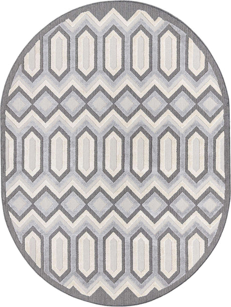 Charcoal 7' 10 x 10' Arlo Oval Area Rug 100% Polypropylene With Cotton Backing Easy Clean Indoor Living Room Bedroom Dining Office Carpet for Sale at Rug Engine