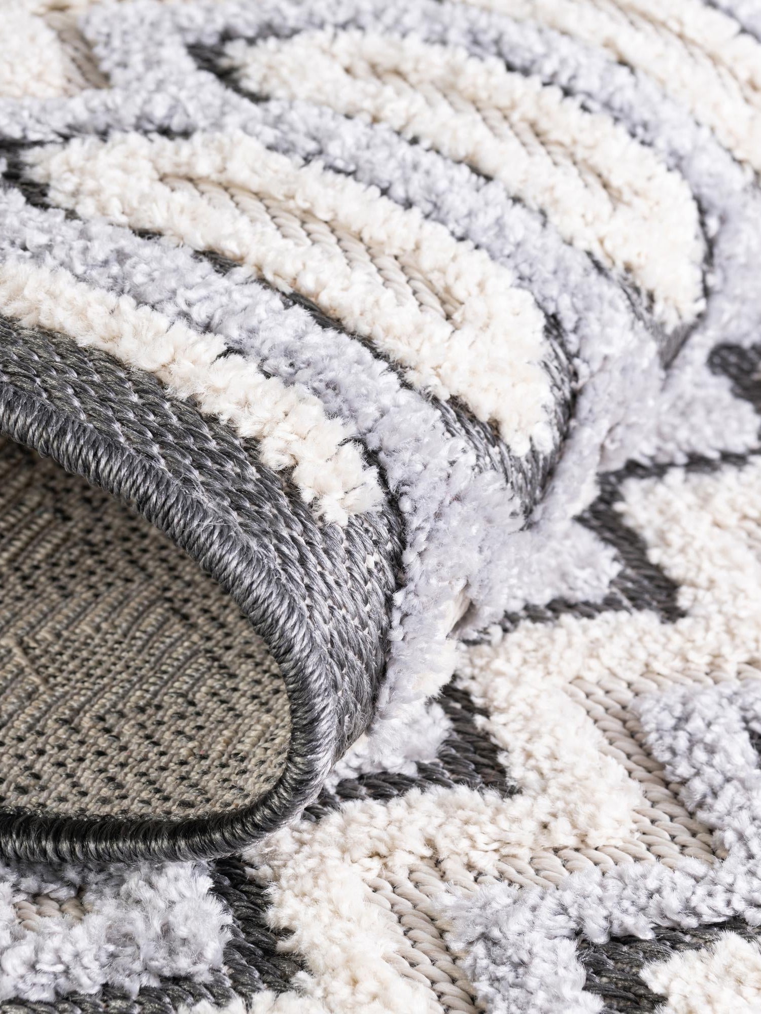 Charcoal 2' 7 x 12' Arlo Runner Area Rug 100% Polypropylene With Cotton Backing Easy Clean Indoor Living Room Bedroom Dining Office Carpet for Sale at Rug Engine