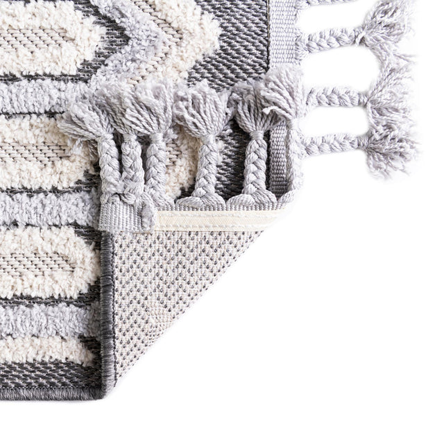 Charcoal 2' 7 x 12' Arlo Runner Area Rug 100% Polypropylene With Cotton Backing Easy Clean Indoor Living Room Bedroom Dining Office Carpet for Sale at Rug Engine