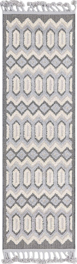 Charcoal 2' x 6' Arlo Runner Area Rug 100% Polypropylene With Cotton Backing Easy Clean Indoor Living Room Bedroom Dining Office Carpet for Sale at Rug Engine
