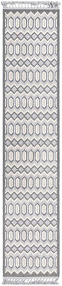 Charcoal 2' 7 x 12' Arlo Runner Area Rug 100% Polypropylene With Cotton Backing Easy Clean Indoor Living Room Bedroom Dining Office Carpet for Sale at Rug Engine