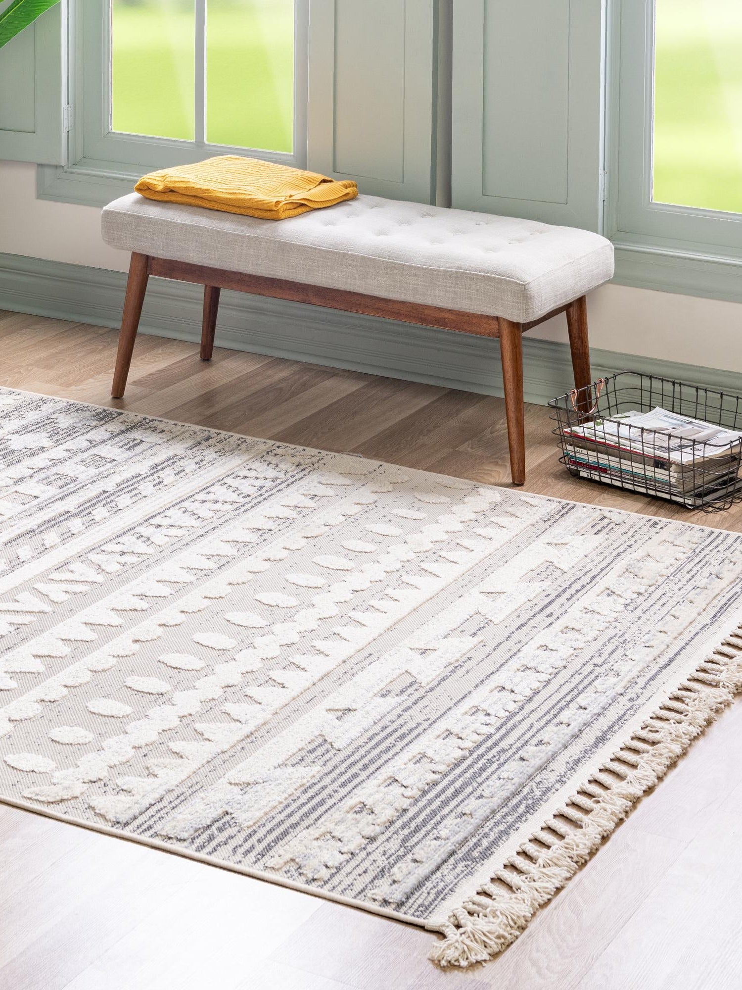 Sandy Beige 5' 3 x 8' Arlo Rectangle Area Rug 100% Polypropylene With Cotton Backing Easy Clean Indoor Living Room Bedroom Dining Office Carpet for Sale at Rug Engine