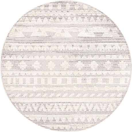 Sandy Beige 5' 3 x 5' 3 Arlo Round Area Rug 100% Polypropylene With Cotton Backing Easy Clean Indoor Living Room Bedroom Dining Office Carpet for Sale at Rug Engine
