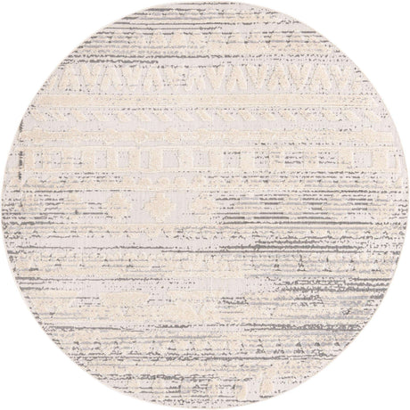 Sandy Beige 7' x 7' Arlo Round Area Rug 100% Polypropylene With Cotton Backing Easy Clean Indoor Living Room Bedroom Dining Office Carpet for Sale at Rug Engine