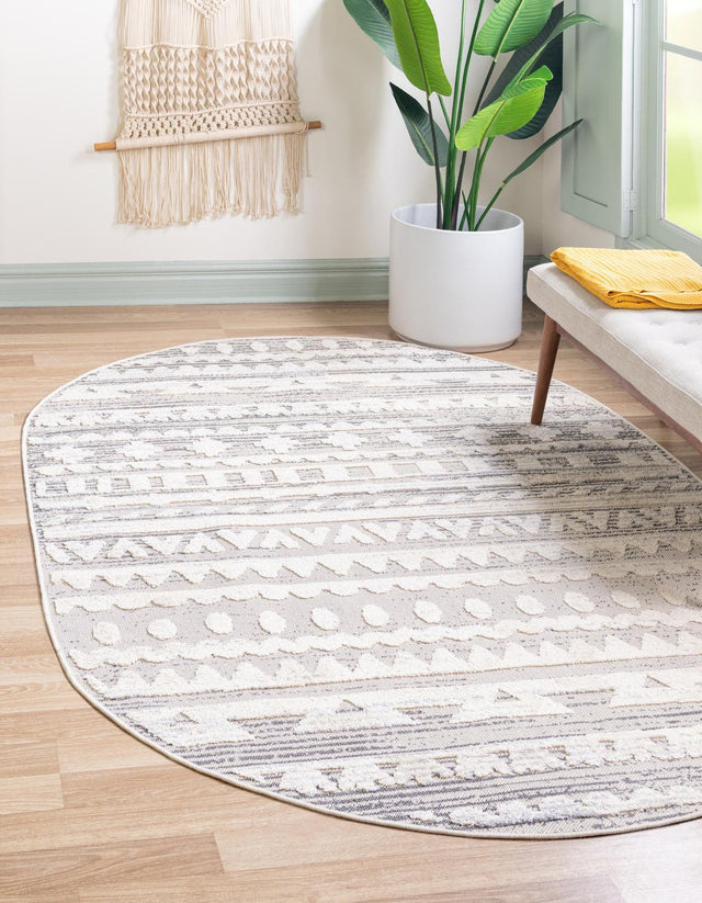 Sandy Beige 7' 10 x 10' Arlo Oval Area Rug 100% Polypropylene With Cotton Backing Easy Clean Indoor Living Room Bedroom Dining Office Carpet for Sale at Rug Engine