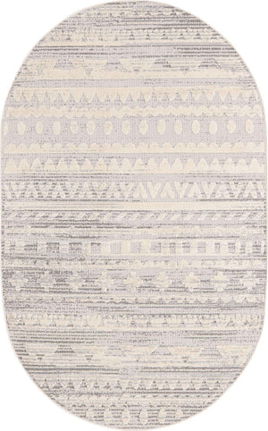 Sandy Beige 5' 3 x 8' Arlo Oval Area Rug 100% Polypropylene With Cotton Backing Easy Clean Indoor Living Room Bedroom Dining Office Carpet for Sale at Rug Engine