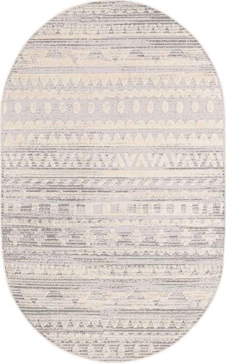 Sandy Beige 5' 3 x 8' Arlo Oval Area Rug 100% Polypropylene With Cotton Backing Easy Clean Indoor Living Room Bedroom Dining Office Carpet for Sale at Rug Engine