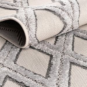 Sandy Beige 5' 3 x 5' 3 Arlo Round Area Rug 100% Polypropylene With Cotton Backing Easy Clean Indoor Living Room Bedroom Dining Office Carpet for Sale at Rug Engine